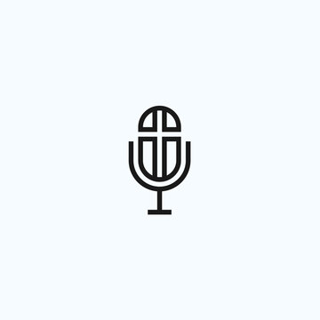 podcast church logo. mic logo