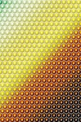 Hexagon cube pattern cover geometric, honeycomb decoration.