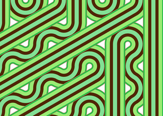 Colour Hexagon Tile Connection art background design illustration