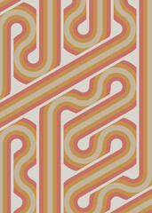 Colour Hexagon Tile Connection art background design illustration