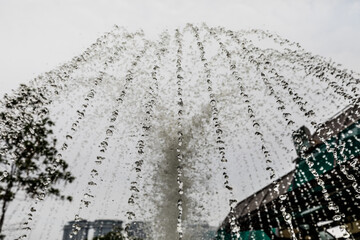 Water drops in fountain,  Malaysia, Kuala Lumpur 