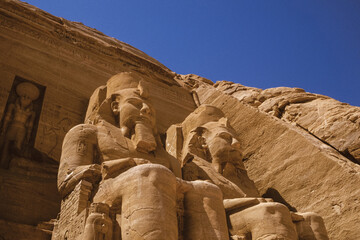 Colossal statues in the Abu Simbel Temple