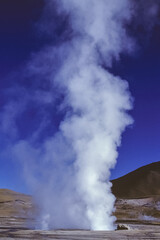 Fototapeta na wymiar El Tatio geysers field in the Atacama desert