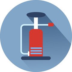 sport icons on sup board in flat style.