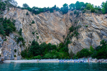 Italy, Campania, Palinuro Cape - 11 August 2019 - The picturesque beach of Buon Dormire