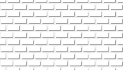 Fototapeta premium Background of white bricks. Bricks. Vector illustration. White. Background