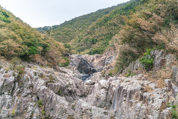 The view of hiking road among Sai Kung East Country Park in Hong Kong