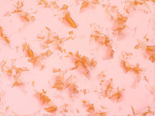 Breaking ampoule pattern on pink background