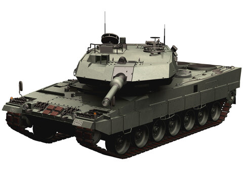 3d Rendering of a Modern German Tank