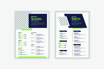 Nice and Clean Cv templates, modern cv resume template applications in A4 size
