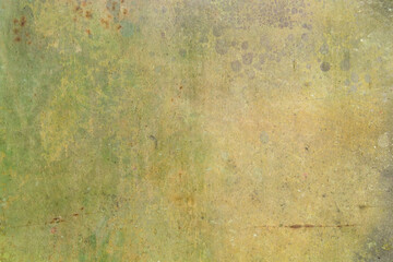 Green rusted wall