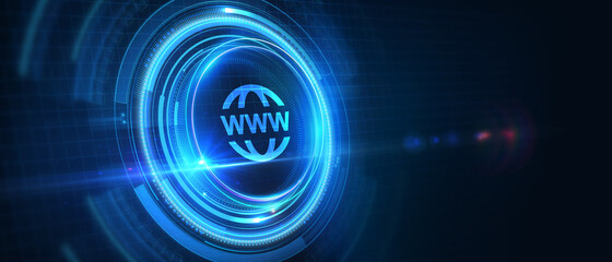 World wide web concept globe icon set. Planet web symbol set. Planet icon with world wide web sign.Business, technology, internet and networking concept.3D illustration.