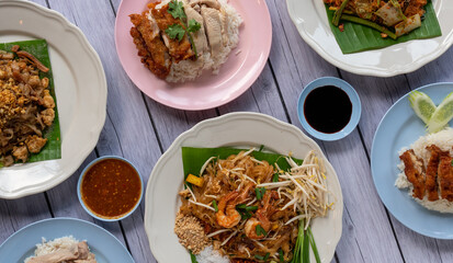 Thai Food Dishes Mix