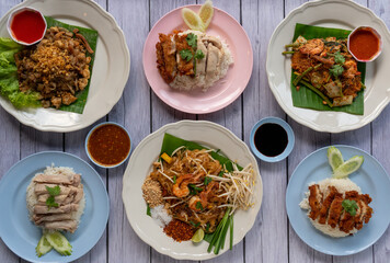 Thai Food Dishes Mix