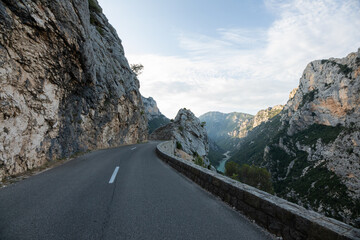 Road in gorges du verdon