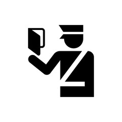 Symbol sign. Immigration pictogram, immigration sign