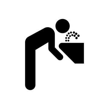 Symbol Sign. Drinking Fountain Pictogram, Drinking Fountain Sign