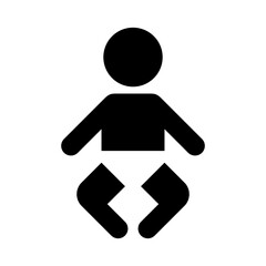 Symbol sign. Nursery pictogram, nursery sign or baby pictogram