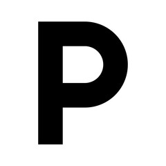 Symbol sign. Parking pictogram, parking sign