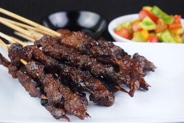 Sate kambing,Indonesian lamb satay 