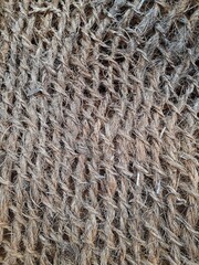 Abstract background of ropes, hemp, thread.