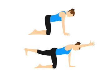 Yoga fitness exercises motivation Balancing table Dandayamna Bharmanasana