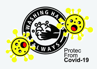 Fototapeta premium Protect from coronavirus, Medical shield. Bacterial and viral defense. Wuhan 2019-nCoV icon. Vector illustration in flat style for medical, infographic designs.