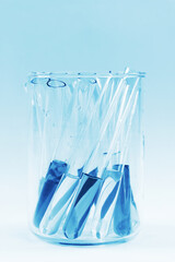 Test tubes with  liquid samples