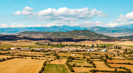Mountains of the Pyrenees in Spain in a sunny day