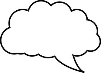 easy to use illustration vector icon of speech bubble