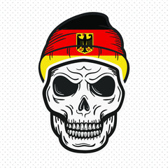 country flags with skull