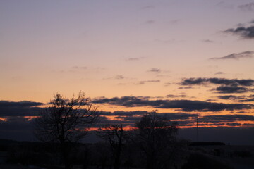 Fototapeta premium sunset in the mountains