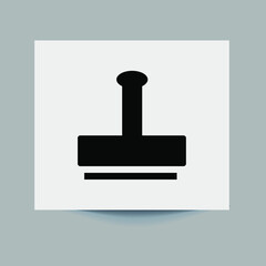 Clone Stump Tool icon. seal symbol vector on white background. award icon. eps 10