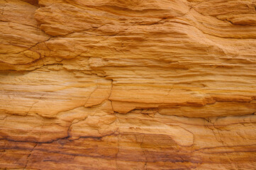 Sand pit. Mining of sand and clay. Natural texture.