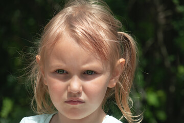 little girl blonde 5 years old   