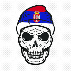 country flags with skull