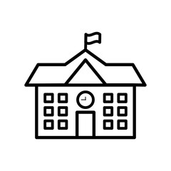 School building icon