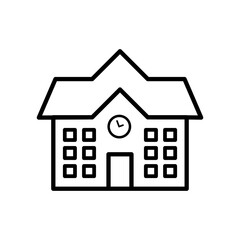Fototapeta premium School building icon