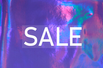Colorful  fantasy abstract holographic background.