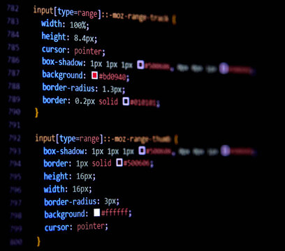 Modern CSS3 cascade style sheet programming code for HTML coding.
