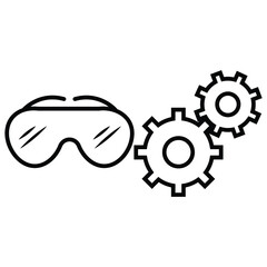 Vector Glasses icon illustration photo