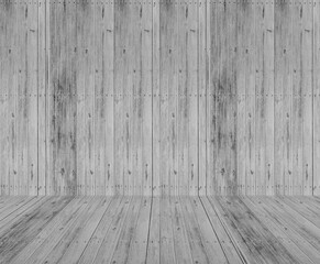 Interior wooden room, Gray color wooden floor backdrop, background