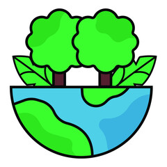 World Environment day icon vector