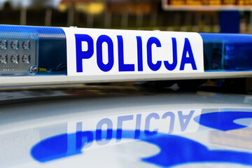 Roof lights of a police vehicle