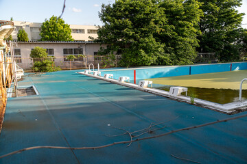 廃校の風景　埼玉県春日部市　日本