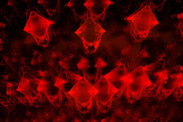 Dark shapes in red, abstract background for design. Good for print or as a pattern for the design of posters, cards, invitations or websites