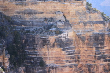 Fototapeta na wymiar The sheer wall of the Grand Canyon. USA.