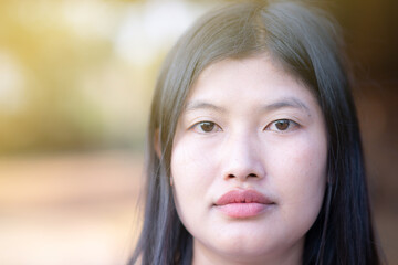 Obraz premium Asian woman face