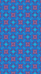Fototapeta premium Ornate geometric pattern and abstract colored background