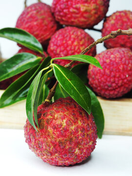 Fresh lychee Thai fruit and grest tast sweet and sour